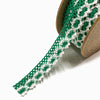 Rendas de Algodão 17mm Verde Bandeira