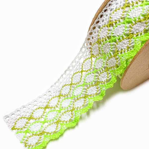 Rendas de Algodão 50mm Verde Paris