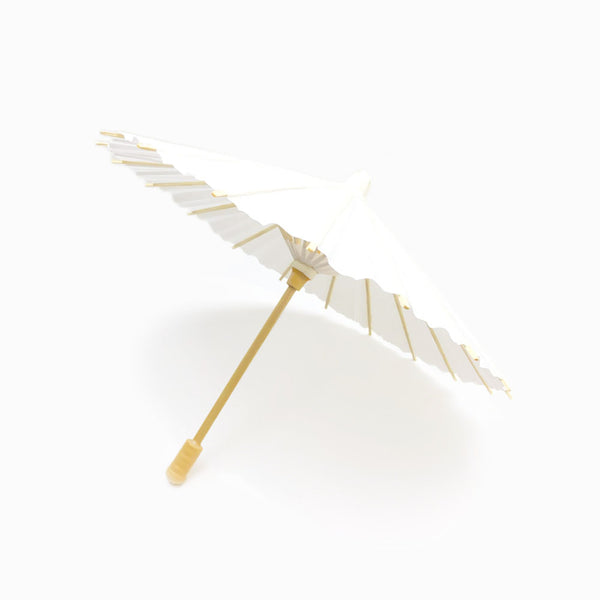 sombrinha chinesa de papel branco
