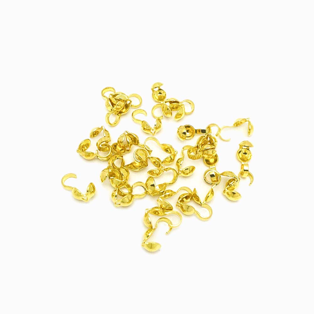 terminal tapa nó em metal dourado