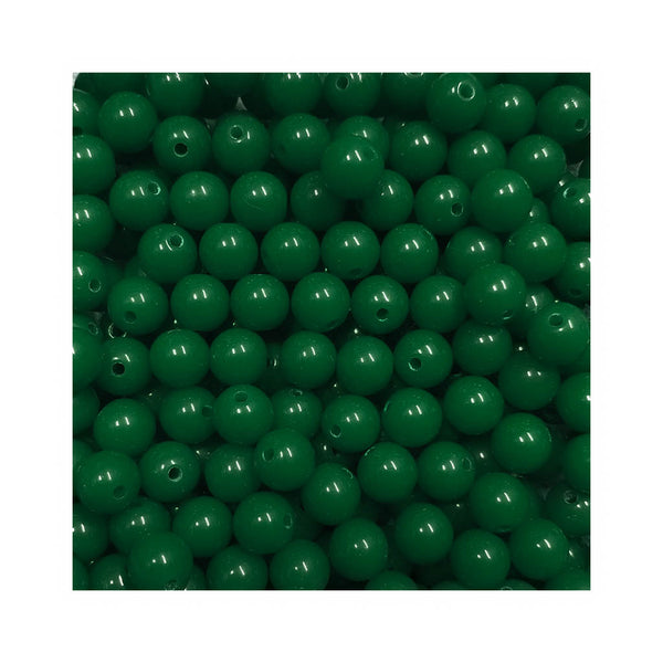 Contas acrílicas 10mm verde