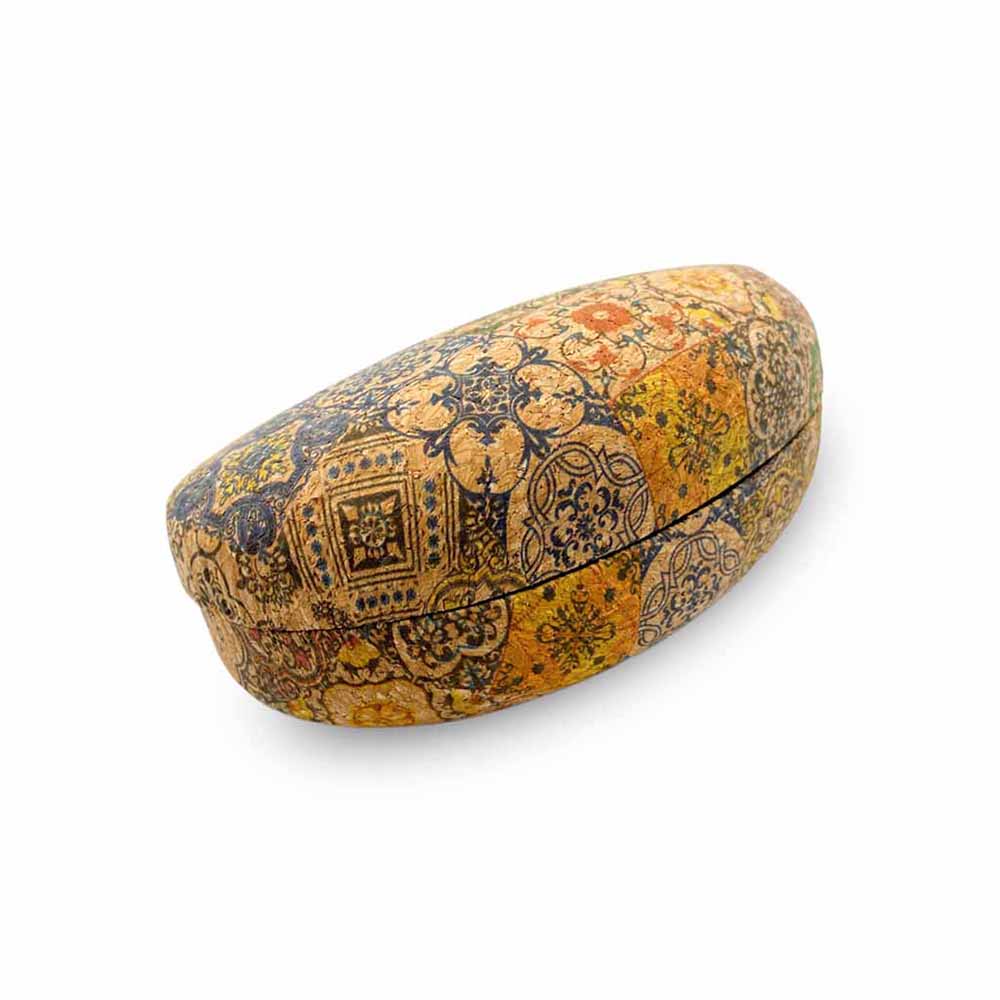 caixa para óculos em cortiça design azulejo português