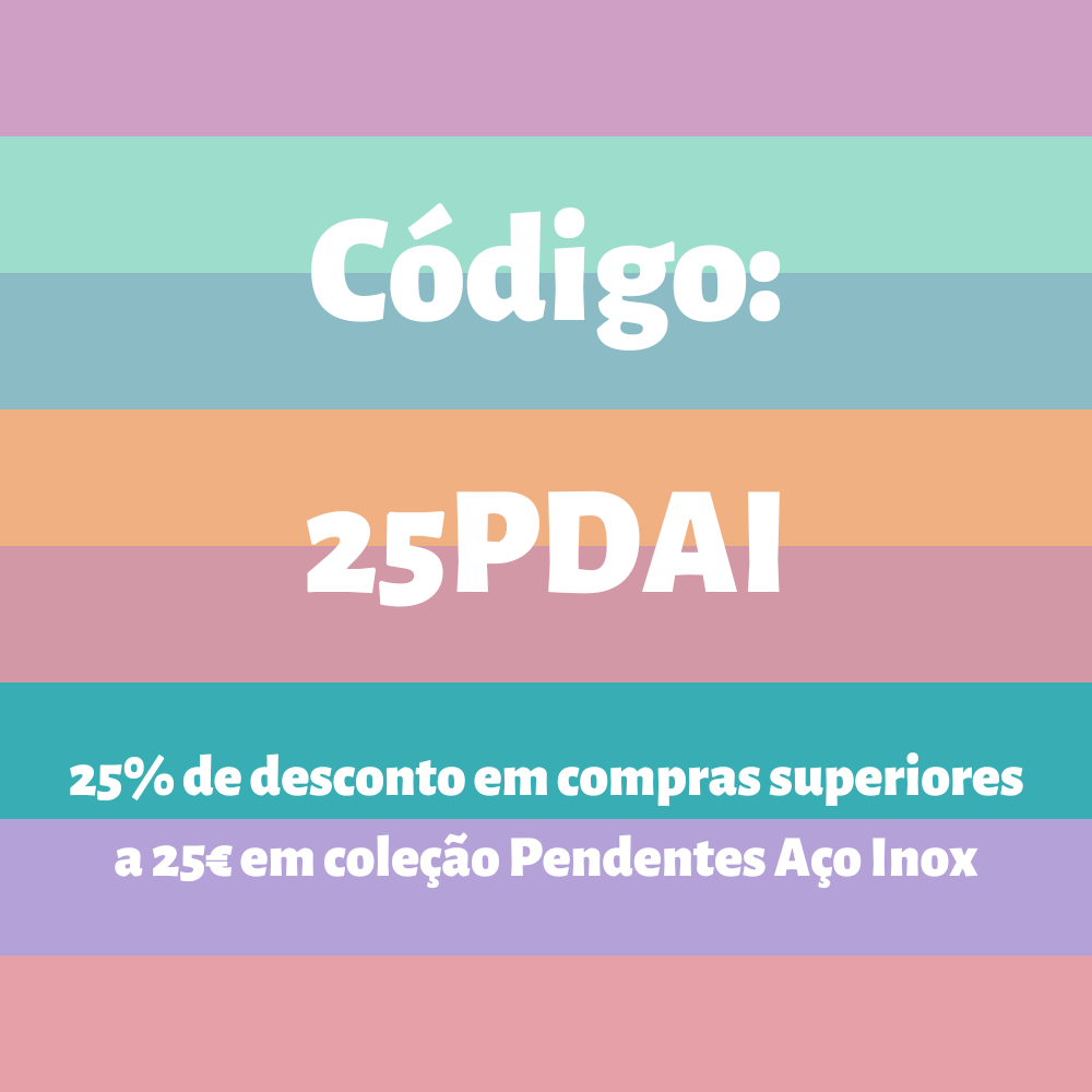 Código de Desconto para Coleção Pendents Aço Inox