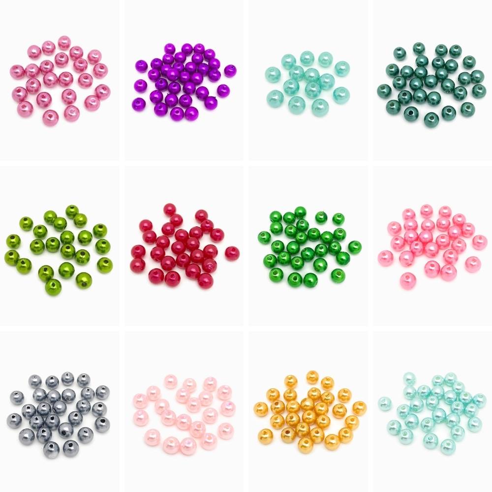 Pérola sintética 8mm conjunto