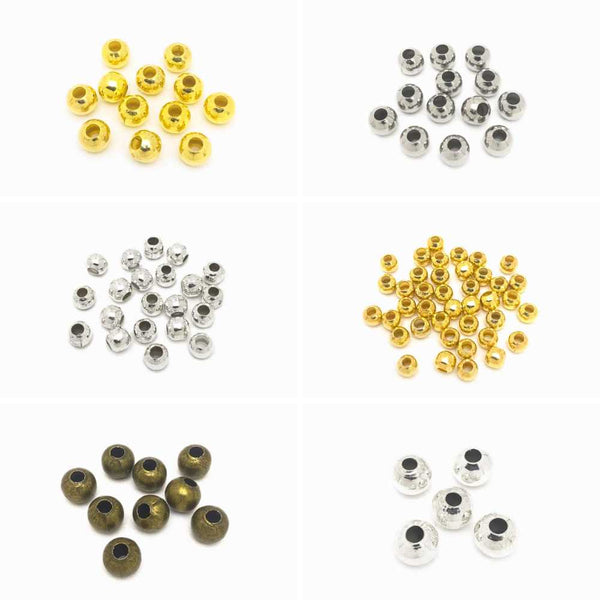 conjunto bolas de metal para montagem de bijuteria