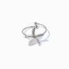 Anel Ajustável Estrela do Mar JZ1468 - Aço Inox Prateado