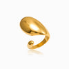 Anel Statement 17.2mm JZ1569 - Aço Inox Dourado