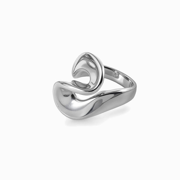 Anel Statement 17.2mm JZ1571 - Aço Inox Prateado