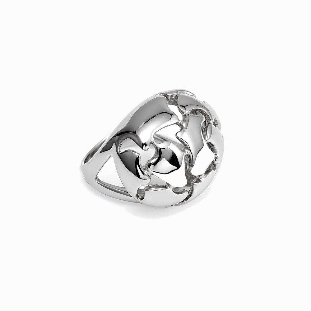 Anel Statement 17.2mm JZ1563 - Aço Inox Prateado