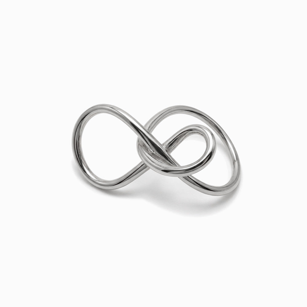 Anel Símbolo do Infinito 17.2mm JZ1580 - Aço Inox Prateado