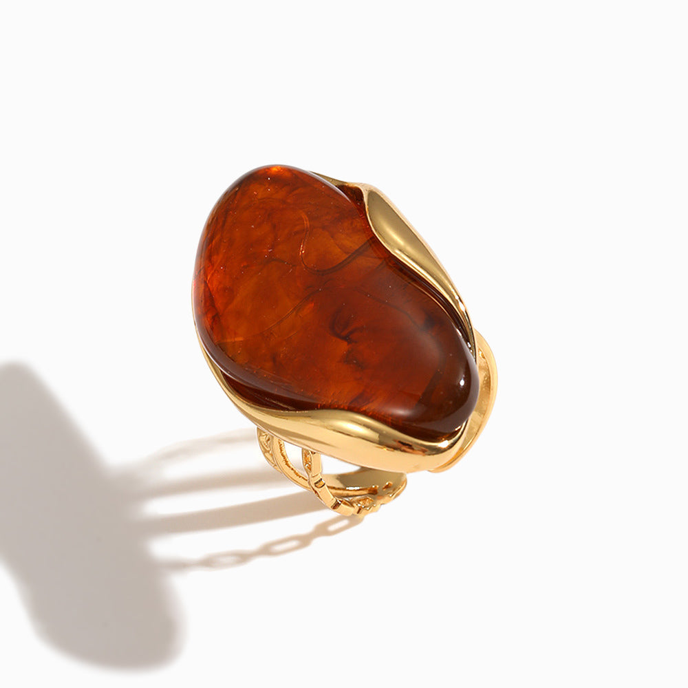 Anel Vintage 17.5mm JZ1544 - Aço Inox