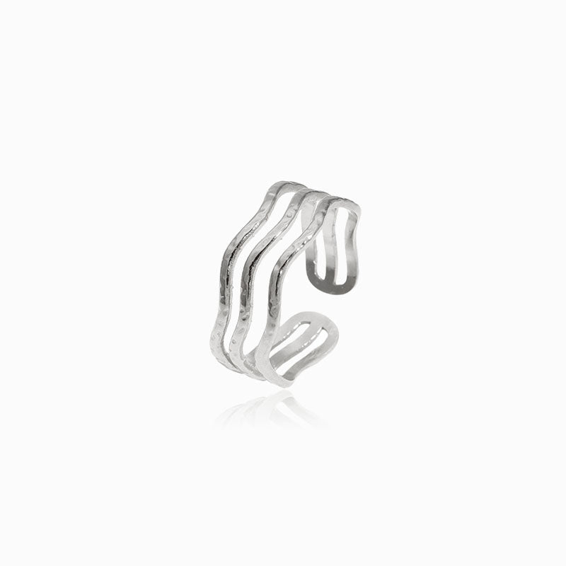 Anel Ajustável JZ1019 - Aço Inox Prateado