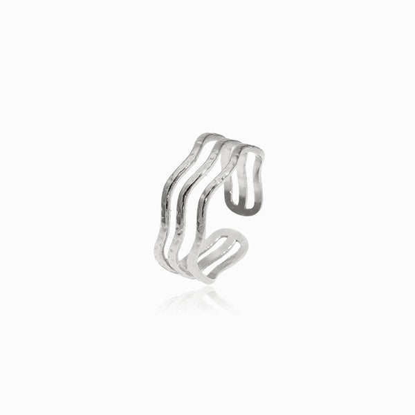 Anel Ajustável JZ1019 - Aço Inox Prateado