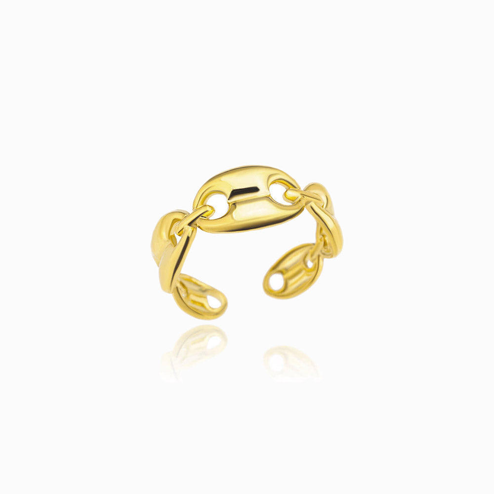 Anel Ajustável JZ1144 - Aço Inox Dourado