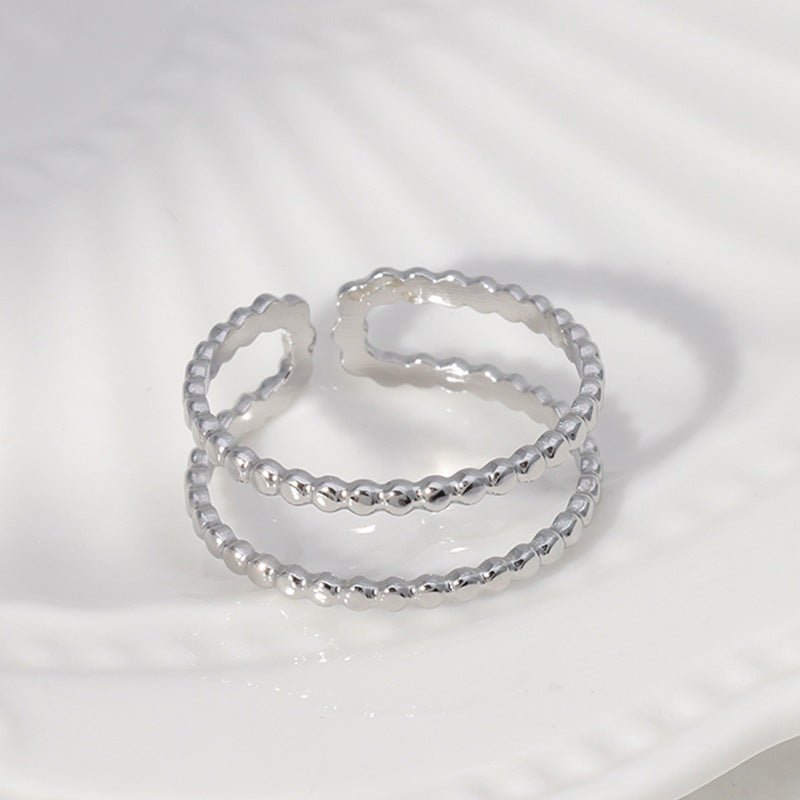 Anel Ajustável JZ1084 - Aço Inox Prateado