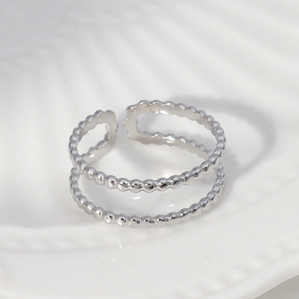 Anel Ajustável JZ1084 - Aço Inox Prateado