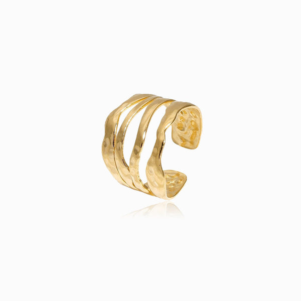 Anel Ajustável JZ1182 - Aço Inox Dourado