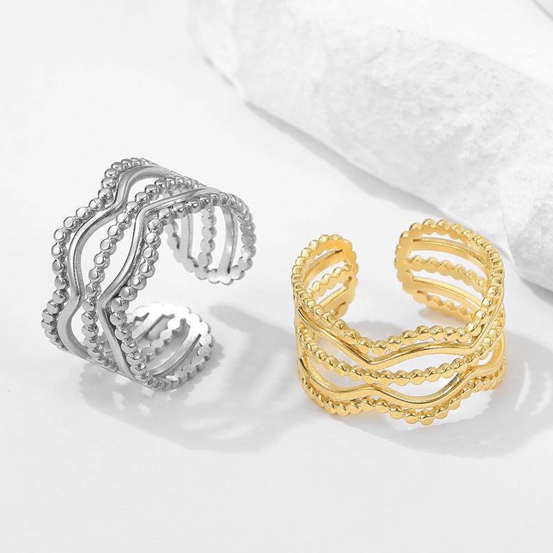 Dois anéis JZ1184 em fundo branco