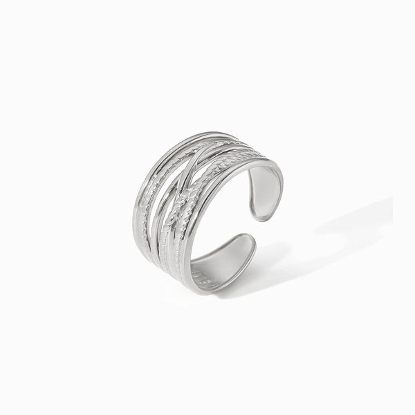 Anel Ajustável JZ1272 - Aço Inox Prateado