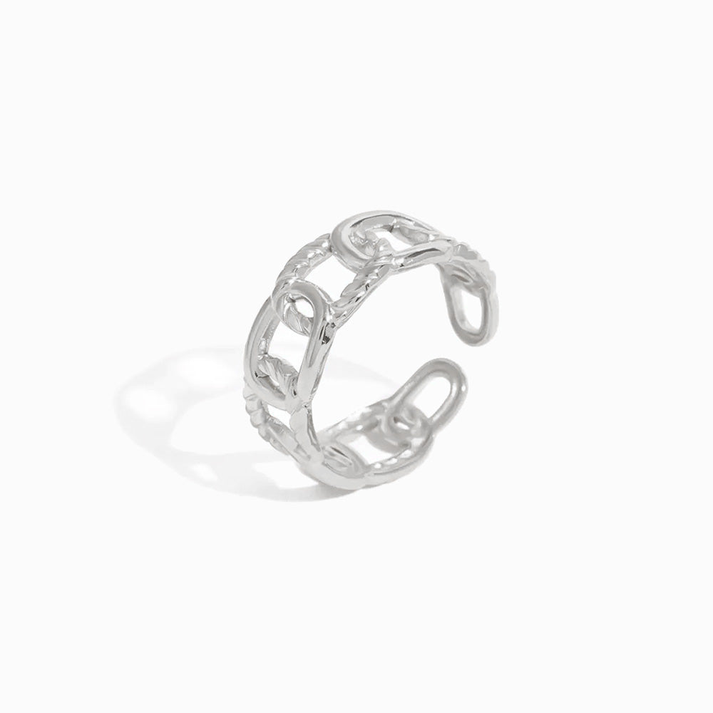 Anel Ajustável JZ1275 - Aço Inox Prateado