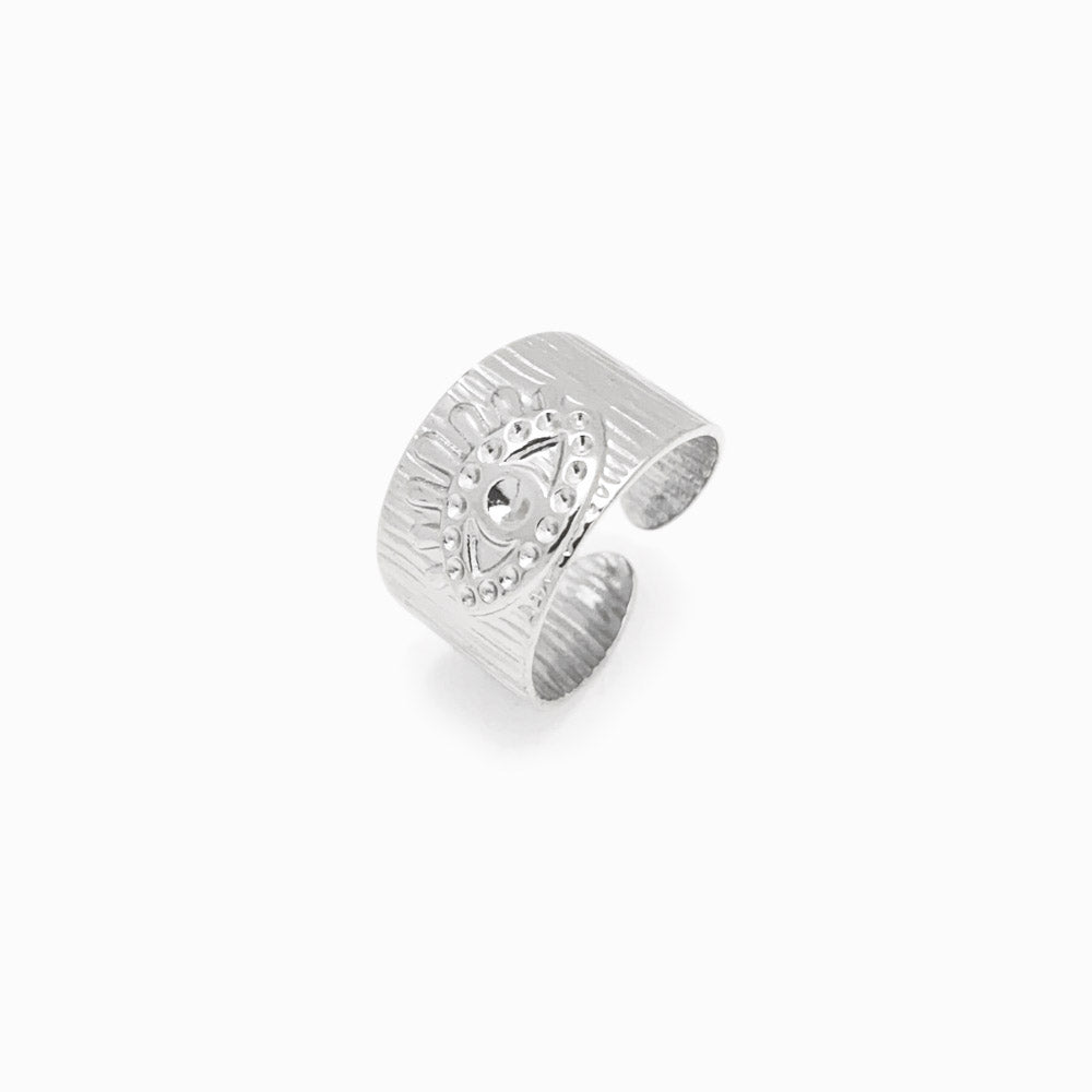 Anel Ajustável Olho Turco JZ1058 - Aço Inox