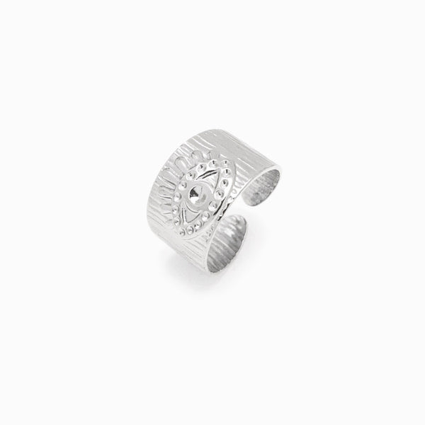 Anel Ajustável Olho Turco JZ1058 - Aço Inox
