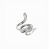 Anel Ajustável Snake JZ1205 - Aço Inox Prateado