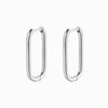 Brincos Geométricos 24x14mm BR1305 - Aço Inox Prateado
