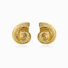 Brincos Caracol 27x23mm BR1295 - Aço Inox Dourado