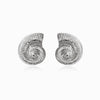 Brincos Caracol 27x23mm BR1295 - Aço Inox Prateado