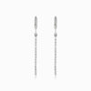 Brincos com Brilhantes BR1542 - Aço Inox Prateado