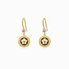 Brincos com Rosas Portuguesas 30x15mm BR1537 - Aço Inox