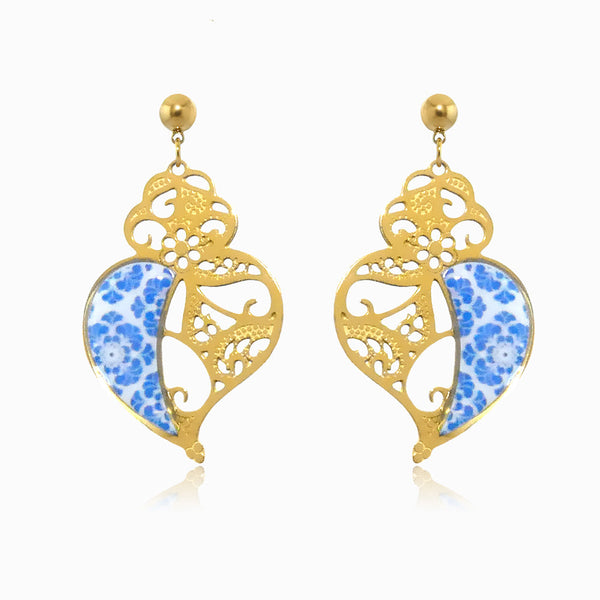 BRINCOS CORAÇÃO DE VIANA BR1396D 1