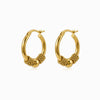 Brincos de Argola 20mm BR1502 - Aço Inox Dourado