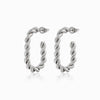 Brincos de Argola 26x16mm BR1538 - Aço Inox Prateado