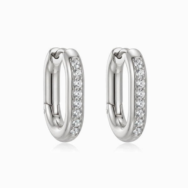 Brincos de Argola em Aço Inoxidável 22x17mm