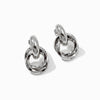 Brincos Geométricos 30x17mm BR1520 - Aço Inox Prateado