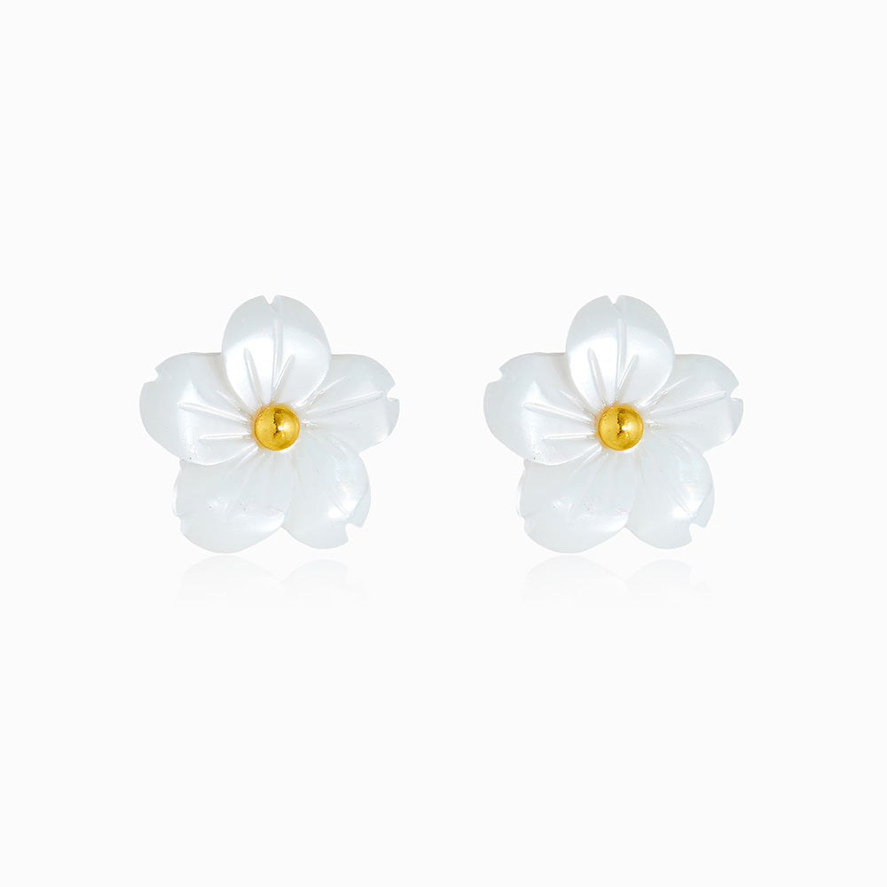 Brincos Flor 12mm BR1473 - Aço Inox