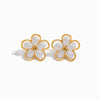 Brincos Flor 28mm BR1479 - Aço Inox