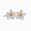 Brincos Flor 36mm BR1522 - Aço Inox