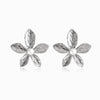 Brincos Flor 35x35mm BR3043 - Aço Inox Prateado