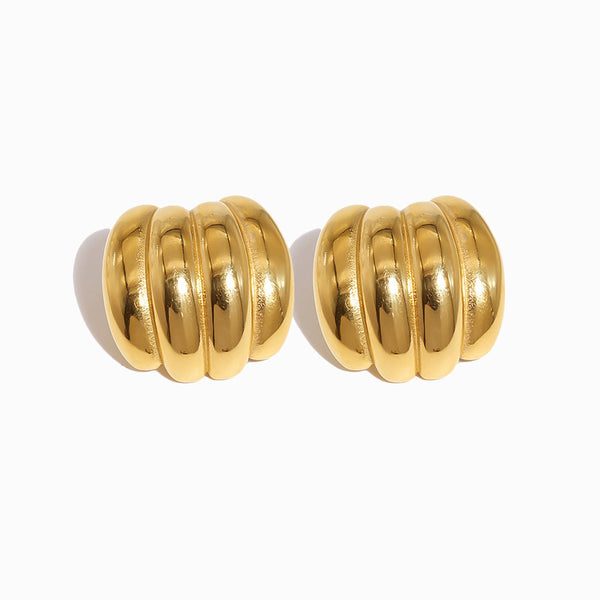 Brincos Geométricos 26x25mm BR1400 - Aço Inox