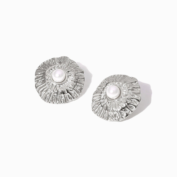 Brincos Geométricos 23mm BR1423 - Aço Inox Prateado