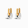 Brincos Geométricos 20x13.5mm BR1475 - Aço Inox