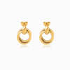 Brincos Geométricos 17x13mm BR1481 - Aço Inox Dourado