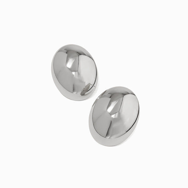 Brincos Geométricos 23x18mm BR1510 - Aço Inox Prateado