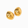 Brincos Geométricos 25x20mm BR1511 - Aço Inox Dourado
