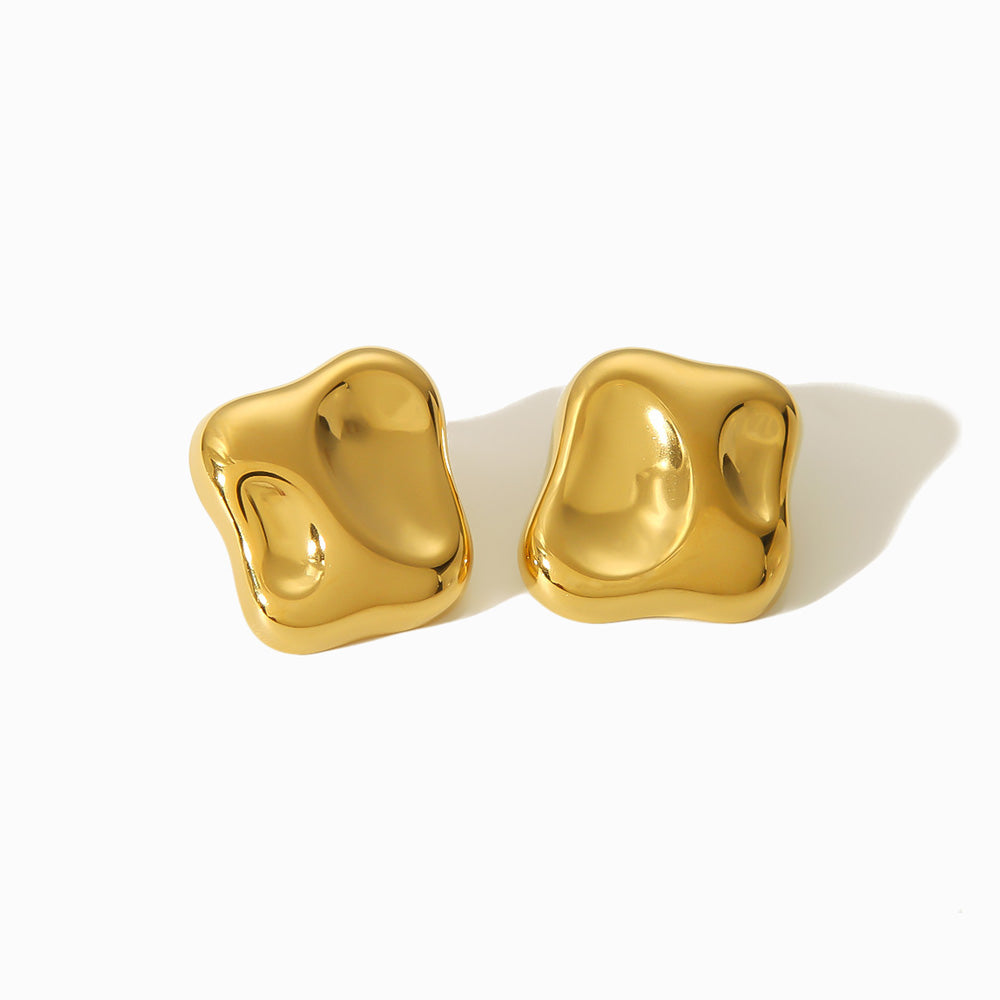 Brincos Geométricos 21x20mm BR1536 - Aço Inox