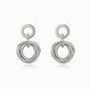 Brincos Geométricos 25x18mm BR3065 - Aço Inox Prateado