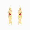 Brincos Sardinha 65x13mm BR1367 - Aço Inox